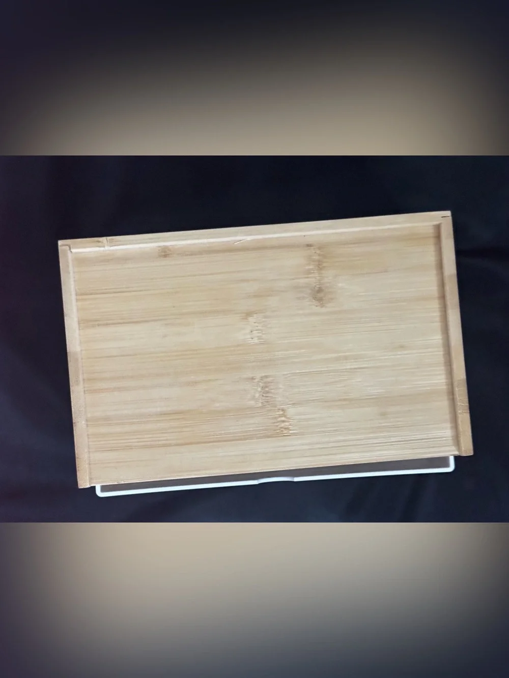 Source Unknown Pink and Natural Wood 3-Drawer Desk Organizer Box